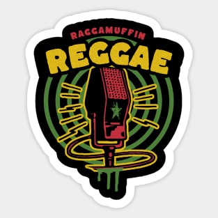 Raggamuffin Reggae Music Sticker
